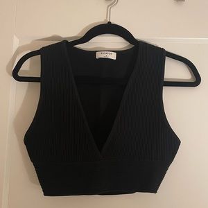 Babaton Sculpt Knit Deep V Tank